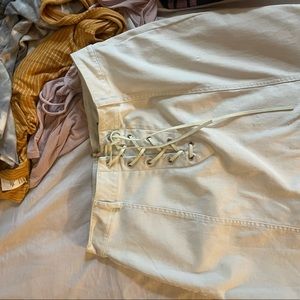 Forever 21 lace up skirt